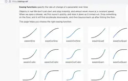 A screenshot from easings.net